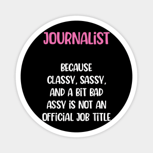 Journalist, Female Journalist Magnet